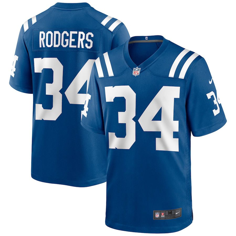 Men Indianapolis Colts 34 Isaiah Rodgers Nike Royal Game NFL Jersey